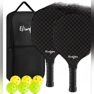 NIB Set of 2 Black Pickleball Paddles